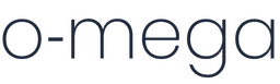 o-mega Text Logo