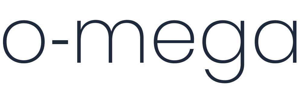 o-mega wordmark, Dark