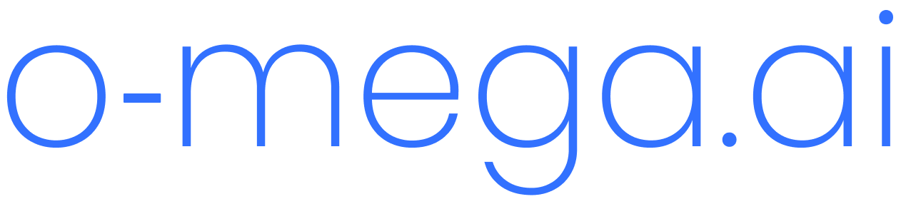 o-mega wordmark, Blue
